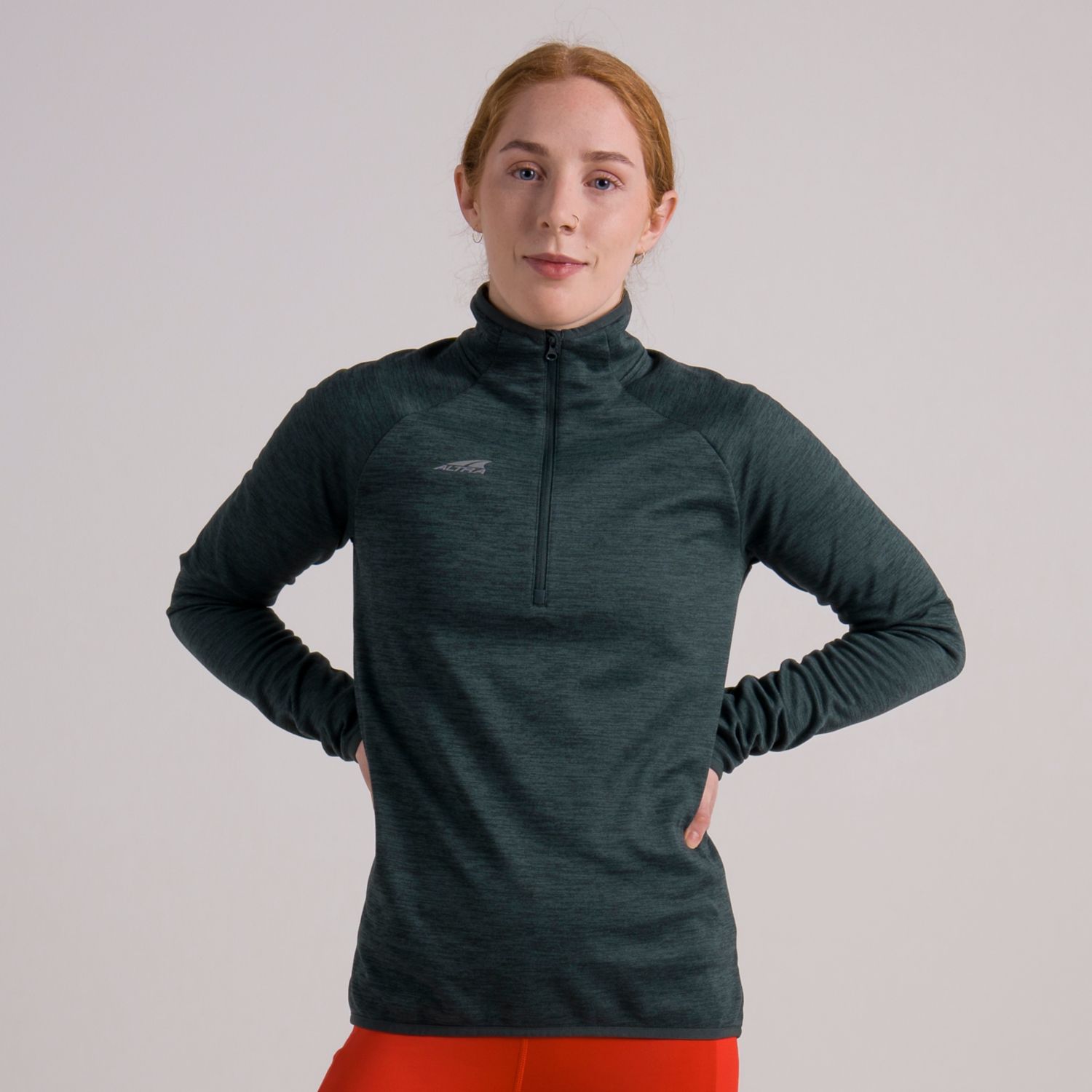 Altra Core 1/2 Zip Ženske Pullover Temno Zelene | Slovenija-80169549