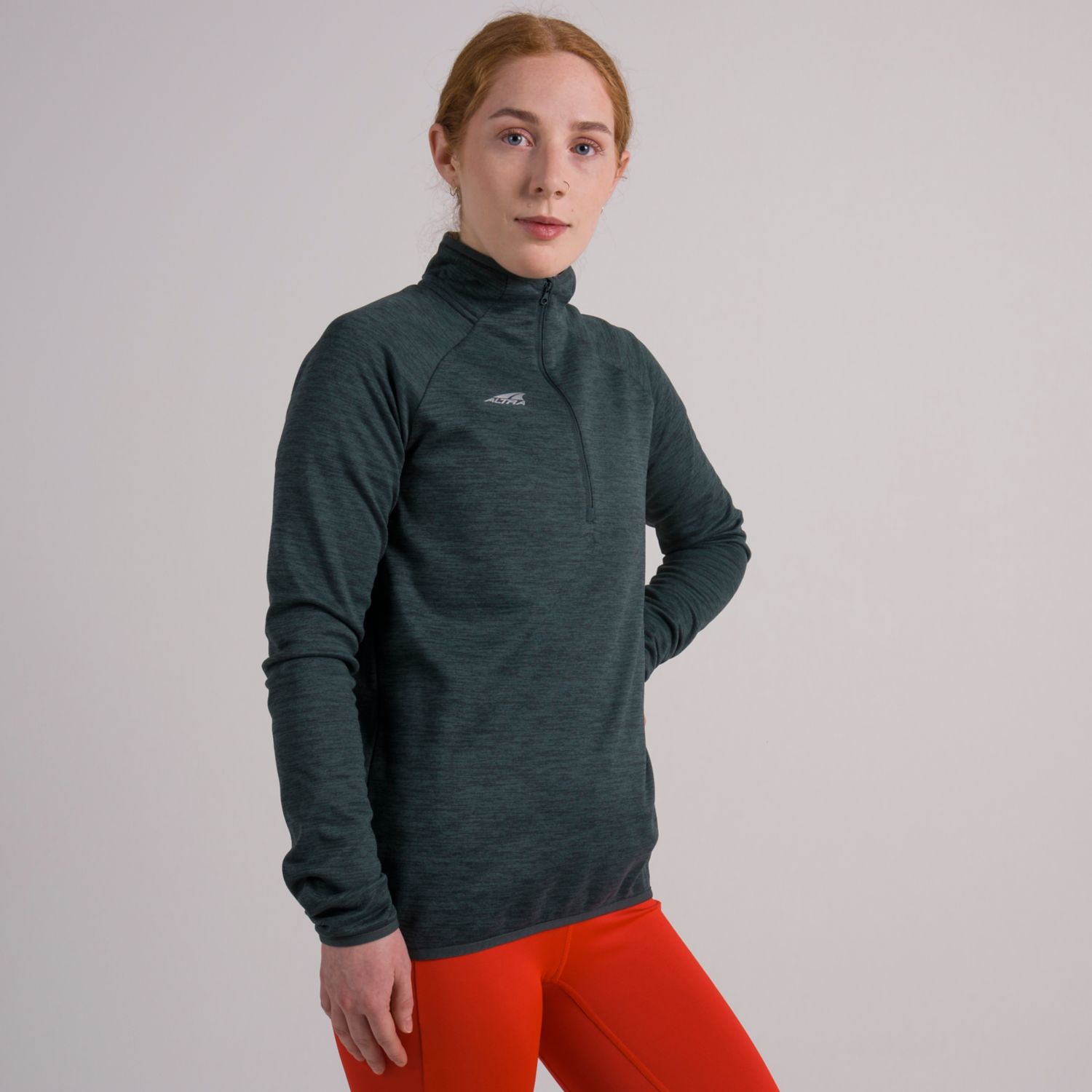 Altra Core 1/2 Zip Ženske Pullover Temno Zelene | Slovenija-80169549